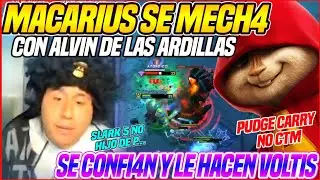🤣KGUE DE RISA🤣MACARIUS SE MECH4 CON ALVIN DE LAS ARDILLAS😂SE CONFI4N Y LE HACEN VOLTIS🤣PUDGE HC😱DOTA