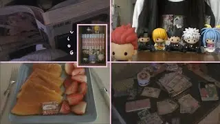 -.,-브이로그-~^ | 나의☆일상 (헌터X헌터 페타돌, 호보니치 커버 꾸미기, 팬케이크, 만화 읽기, 빔프로젝터...)