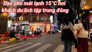 Đà Lạt dạo phố mát lạnh 15°C nơi khách du lịch tập trung vào buổi tối
