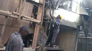 NZOIA SUGAR COMPANY ENGINEERS CONDUCTING MINI MAINTENANCE AT THE FACTORY.