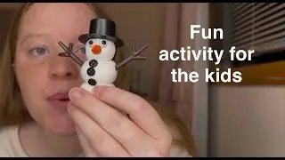 Snowman Craft Kit on Amazon 2025, Build a Snowman Indoor Decor | Kids DIY Clay Toy Review