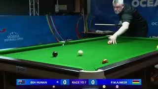 Ben Nunan VS P M Ajmeer | Race 7 - 8 Ball Oceania Heyball Open.