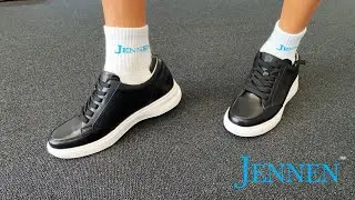 Fresh Style, Hidden Lift | Mr. Federer 7cm Black Sneakers by JENNEN