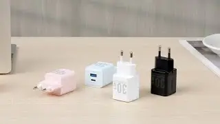 2-Port USB (C + A) GaN Charger (30W/30W) EU-Plug  FEQ