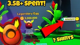 Spending 3.5B+😎 On The Legendary EGG & Got...  ⁉| Roblox Collect All Pets