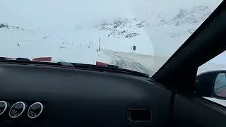 Nissan S13 Snow Street Drifting on Mountain Pass