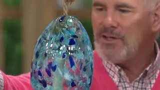 Barbara King Artisan Glass Speckled Garden Bell on QVC