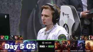 RNG vs MAD - Day 5 LoL MSI 2021 Rumble Stage | Royal Never Give Up vs Mad Lions full game