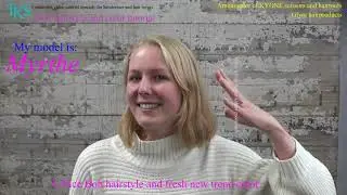 A nice new Straight Bob hairstyle with pink color effect Myrthe models T.K.S. tutorial