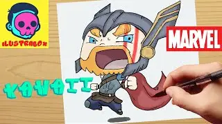 como dibujar a thor ragnarok - how to draw thor ragnarok