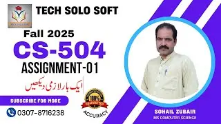CS504 Assignment 01 Solution Fall 2025 | 100% Correct Solved | Software Engineering VU |Techsolosoft