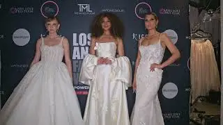 Models pose wearing Glaudi by JohannaHernandez @artheartsfashion LAFW