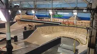 Clearing every jump on a 40lb fat bike in Rays Indoor bike park