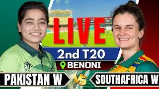 🔴Live: Pakistan Women vs South Africa Women | 2nd T20 | Live Score & Commentary | Live cricket match