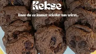 Einfache Vollkornkekse mit Rosinen und Kakao | zart und luftig