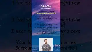 Calvin Harris - Feel So Close (Lyrics) #shorts