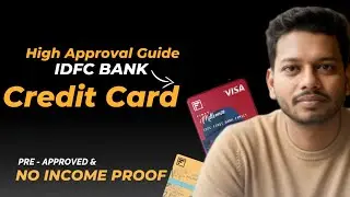 IDFC Bank Credit Card Rejection Fix - Tips | Lifetime FREE- Pre Approved & Without Income Proof