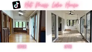 FINISHING THE HOT MESS LAKE HOUSE SUNROOM FLOORING! | HOT MESS LAKE HOUSE RENOVATION | LEXI DIY