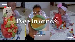 Our Baby’s 6-Month Milestone✨💖:First Foods| Cute Reactions & Mom Tips😍😍😍