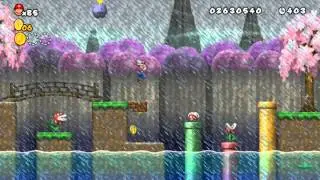 Newer Super Mario Bros Wii # World 4-7 Thunder Bridge