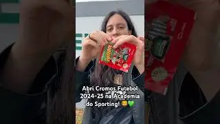 Abri Cromos da Caderneta Futebol 2024-25 na Academia do Sporting! 🦁💚 #sporting #scp #futebol