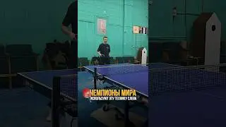 чемпионы мира делают топспин слева так #настольныйтеннис #tabletennis