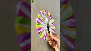 Holi Special Colorful Rangoli Design #shorts #rangoli #holi
