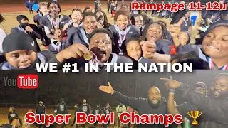 11-12u Rampage Super Bowl Champions 🏆 Said They #1 In The Nation After Defeating Ahoskie Bobcats 😳