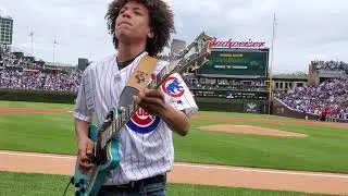 Brandon Niederauer Natinal Anthem May 26 2019 Wrigley Field nunupics