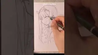 Drawing Zero Two #drawing #animedrawing #darlinginthefranxx #howtodraw #fyp