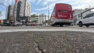 Time lapse, Cruzamento da Avenida Teres&oacute;polis com Avenida Ludolfo Boehl - 6 de outubro de 2023