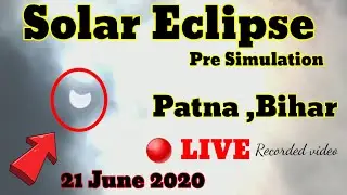 Solar Eclipse 🔴LIVE SIMULATION (21 .June.2020) || funda of Science |
