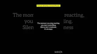 Cold mind. Warm smile. No reaction.&rdquo; #reels #ytshorts #youtubeshorts #trending #psychology