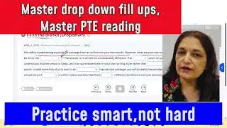PTE drop down fill ups for your everyday practice..#pte #ptereading 