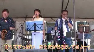♪チャコの海岸物語♪『2025駅前パークジャズVer. 第1弾』【波乗りアキラとドドンパーズ】高音質・歌詞テロップ付き