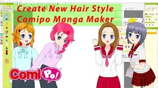 Vẽ Truyện Tranh Phong C&aacute;ch Nhật Bản - Import Hair Style Manga Maker Comipo