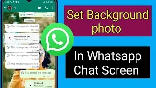 How to Set background photo in Whatsapp chat screen