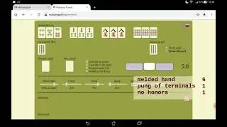 An online trainer for calculating points on a hand (MCR)