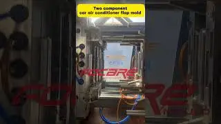 Two component car air conditioning flap mold #2kmold #moldmanufacturer #twocolormold#automotivemold