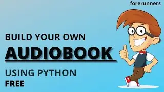 Personalize Audiobook Using Python Free | Text to Speech Conversion | Any Language | 2020