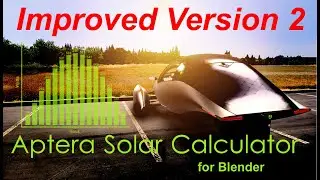 Aptera Solar Calculator for Blender Version 2