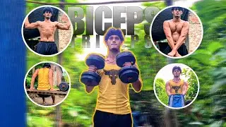 Get bigger arms at home | Biceps and triceps workout for beginners 🔥🤯 #homeworkout #bicepsworkout 