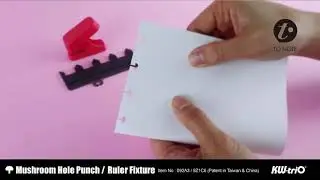TO NOTE   092A3 Mushroom hole punch   Ruler fixture DIY Notebook