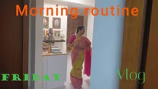 Sravana shukravaaram patika bellam sweet gaarelu\\Pooja\\Simple friday morning routine vlog