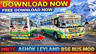 Download Now HRTC BS6 Ashok Leyland bus mod 😮 ।। How to easily download HRTC Ashok Leyland mod ।।
