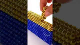 Ukraine Flag on Magnetic Balls ❤️ #shorts #ukraine #art