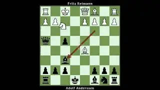 King's Gambit Traps Series | Match - 16 | Fritz Reimann vs Adolf Anderssen - 1876 | #shorts