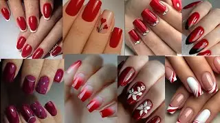😱Quick Nd Easy RED SHORT NAILS IDEAS| Simple Short Acrylic Nail Art Designs For Ladies| Classy Nails