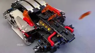 Immersive Lamborghini Silver Wing Supercar Building Experience😋