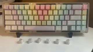 MW65 | Tecsee Ice Candy | Rainbow POM Jelly Keycaps